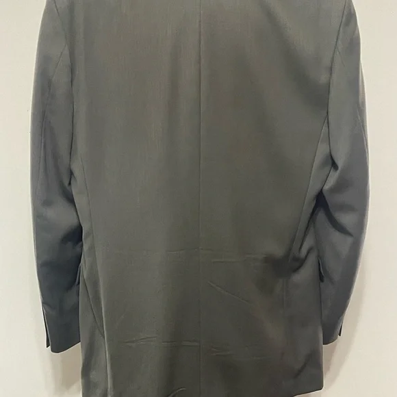 JONES NEW YORK Vtg Mens Gray Golden Fil Wool Suit Jacket 42L USA Career Blazer - Picture 3 of 13